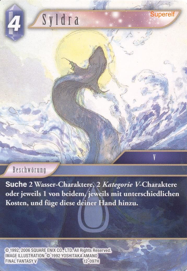 Final Fantasy Opus 12-097 H Syldra Wasser