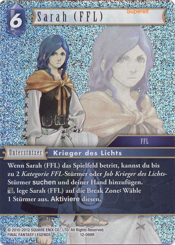 Final Fantasy Opus 12-099 R Sarah (FFL) Wasser