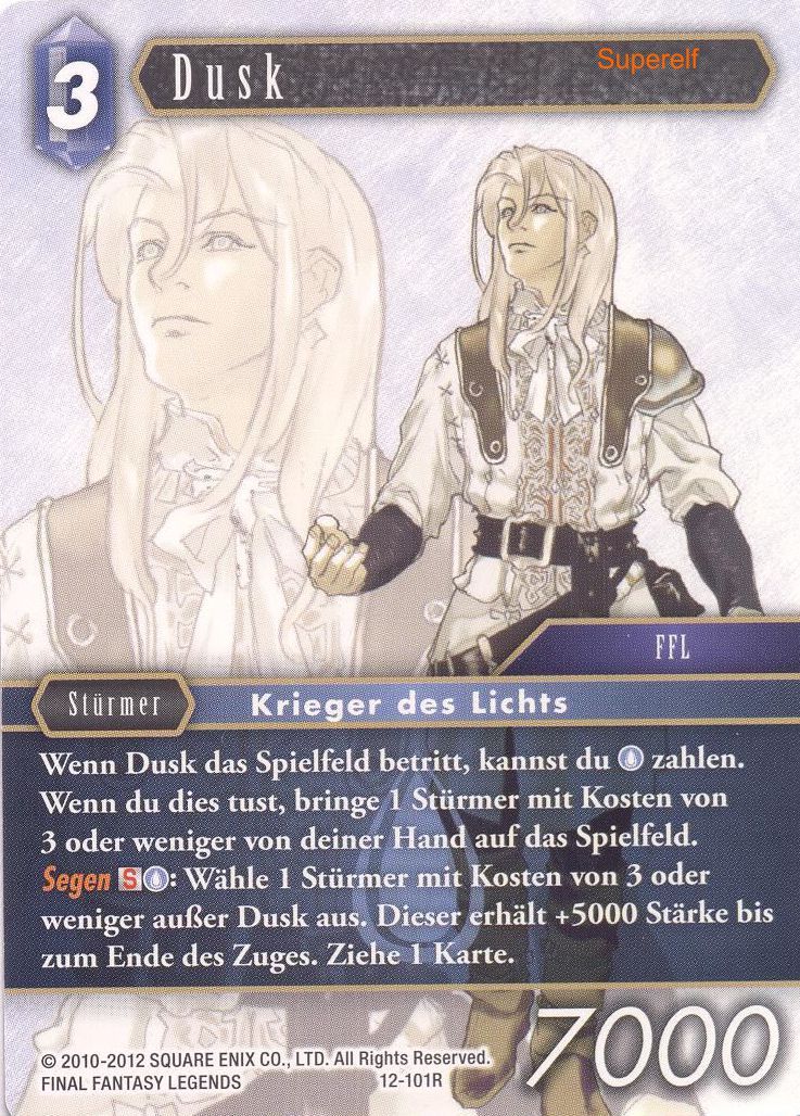 Final Fantasy Opus 12-101 R Dusk Wasser