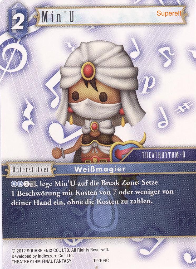 Final Fantasy Opus 12-104 C Min`U Wasser