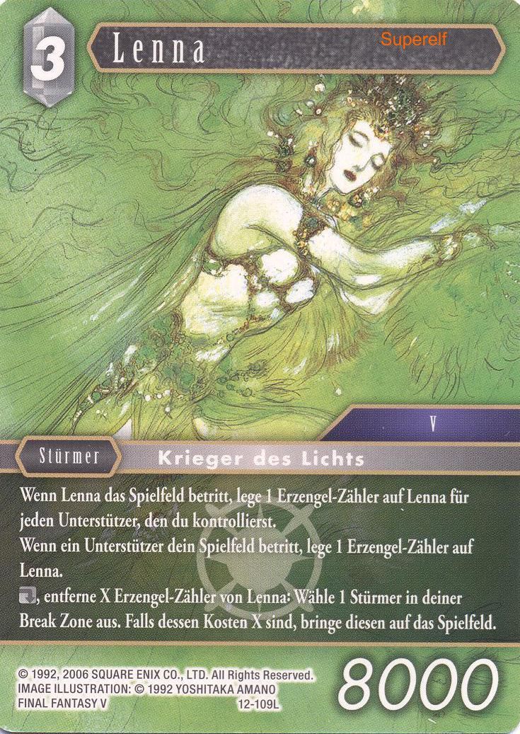 Final Fantasy Opus 12-109 L Lenna Licht