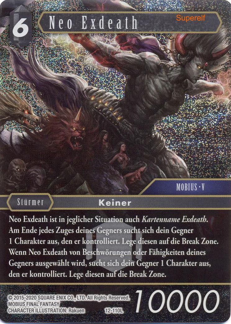Final Fantasy Opus 12-110 L Neo Exdeath Dunkelheit