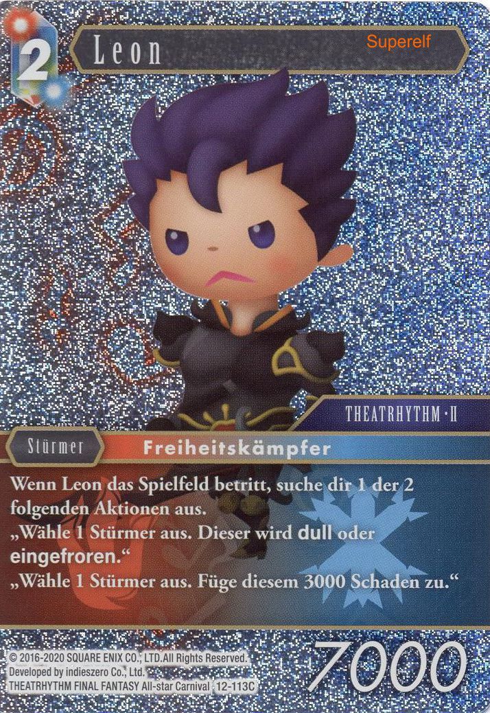 Final Fantasy Opus 12-113 C Leon Feuer/Eis
