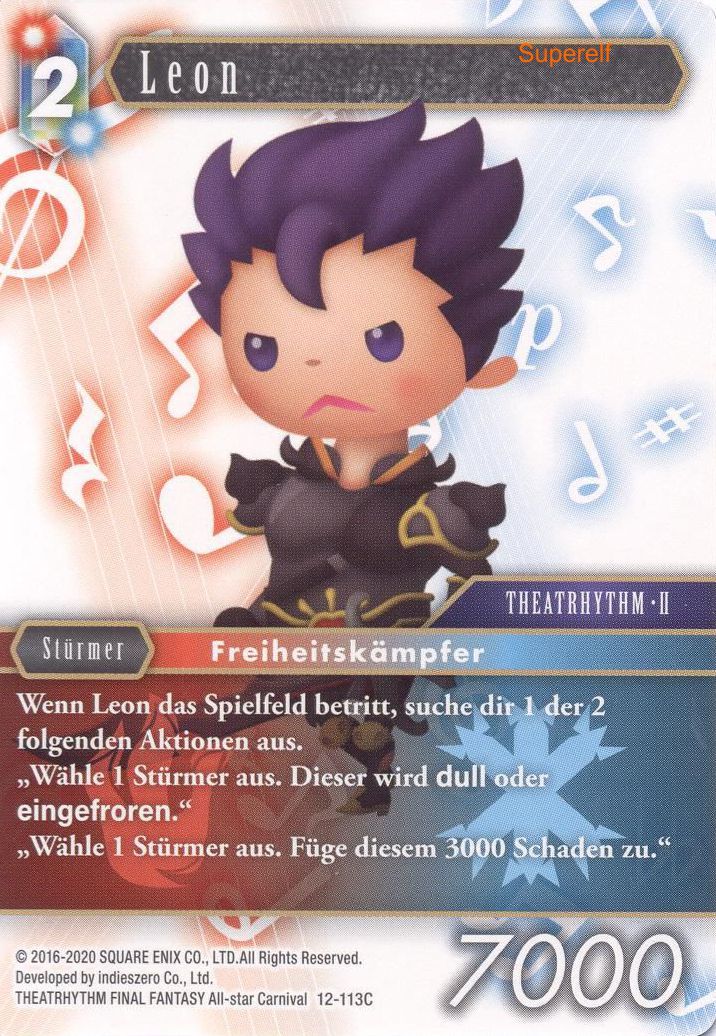 Final Fantasy Opus 12-113 C Leon Feuer/Eis