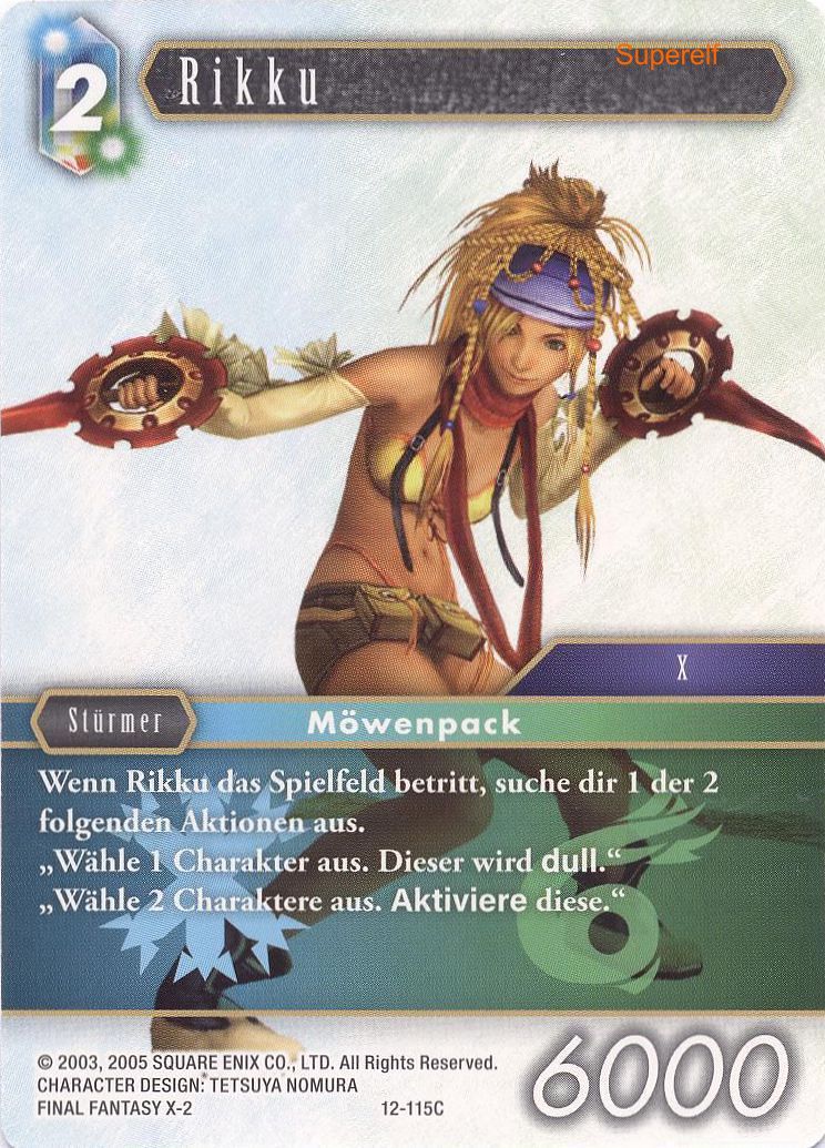 Final Fantasy Opus 12-115 C Rikku Eis/Wind
