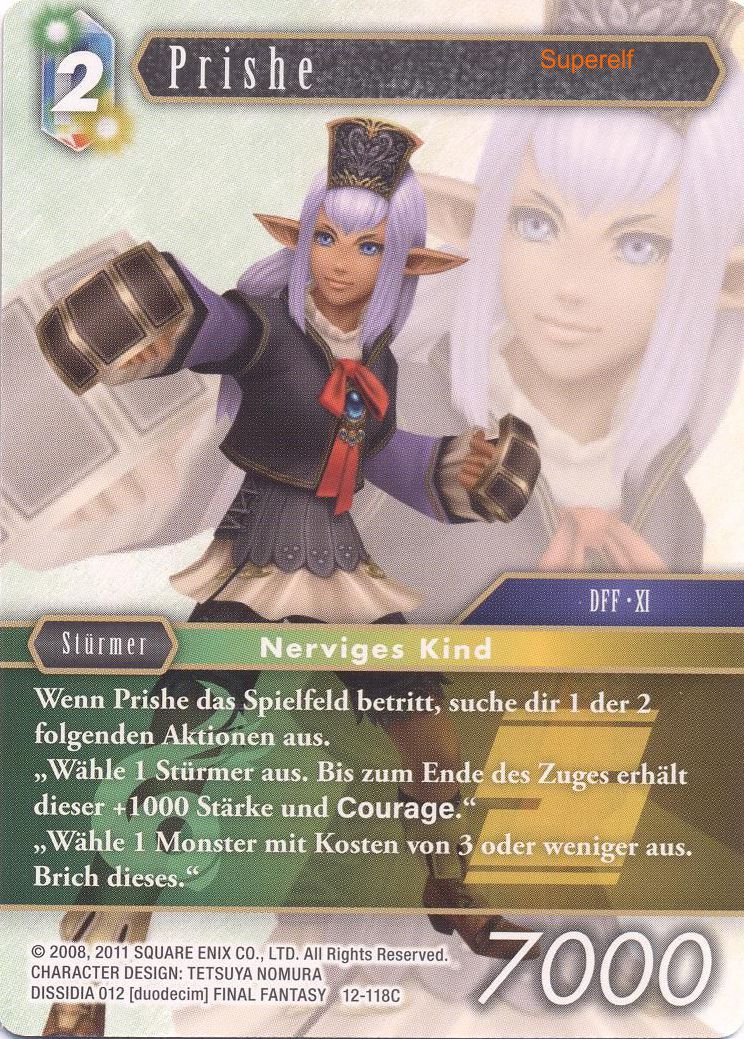 Final Fantasy Opus 12-118 C Prishe Wind/Erde