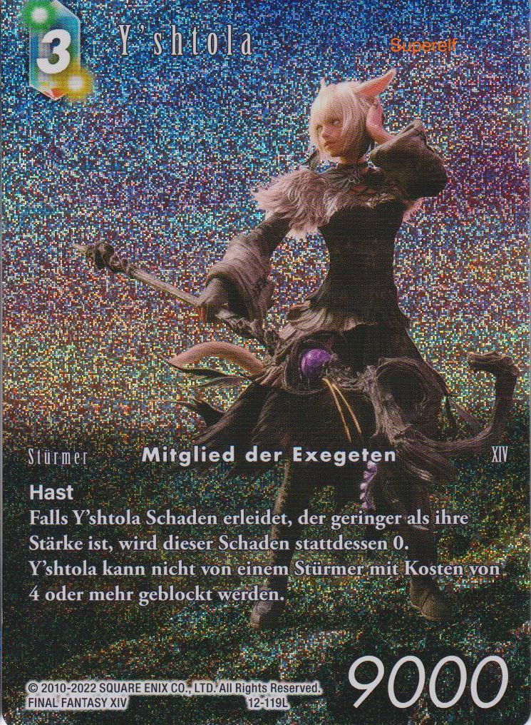 Final Fantasy 12-119L Y'shtola Full Art Premium - Legacy Karte aus OPUS 17