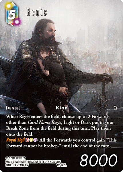 Final Fantasy 12-122L Regis Full Art Premium - Legacy Karte aus OPUS 27