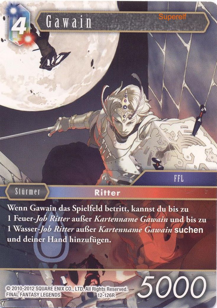 Final Fantasy Opus 12-126 R Gawain Wasser/Feuer