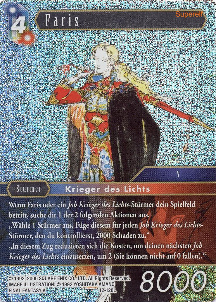 Final Fantasy Opus 12-128 L Faris Wasser/Feuer