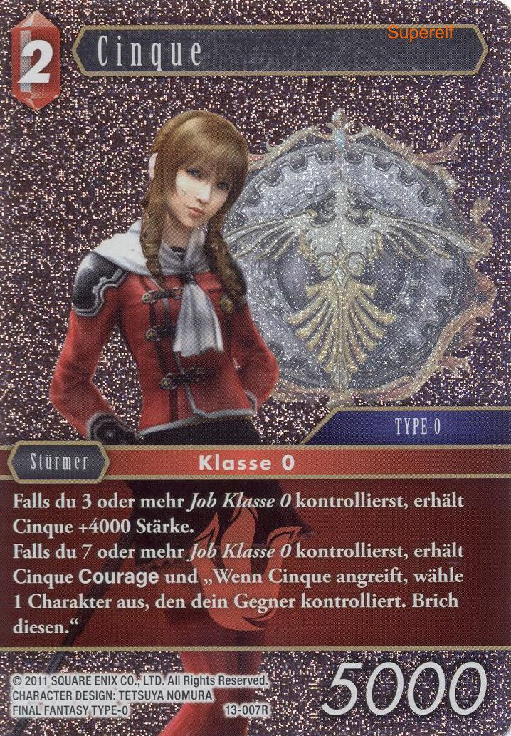 Final Fantasy Opus 13-007 R Cinque Feuer