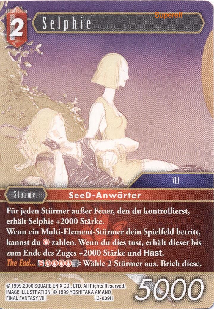 Final Fantasy Opus 13-009 H Selphie Feuer
