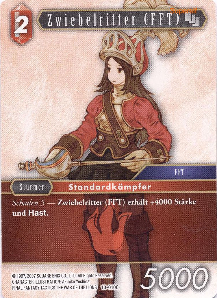 Final Fantasy Opus 13-010 C Zwiebelritter (FFT) Feuer