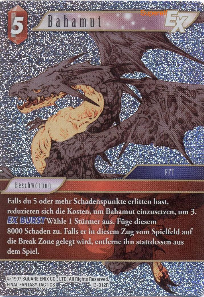 Final Fantasy Opus 13-012 R Bahamut Feuer