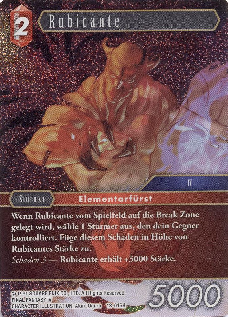 Final Fantasy Opus 13-016 H Rubicante Feuer