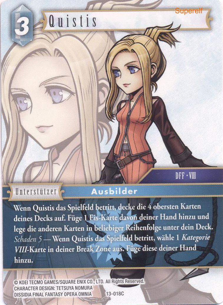 Final Fantasy Opus 13-018 C Quistis Eis