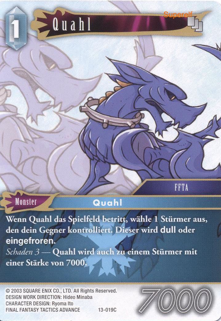 Final Fantasy Opus 13-019 C Quahl Eis
