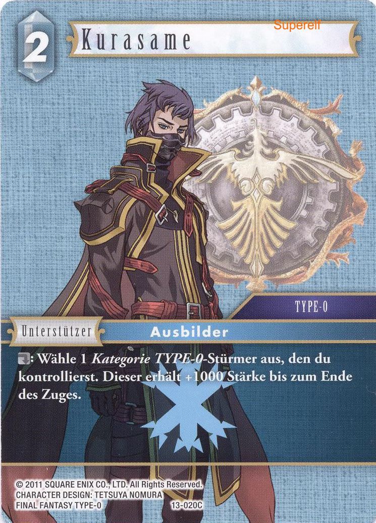 Final Fantasy Opus 13-020 C Kurasame Eis