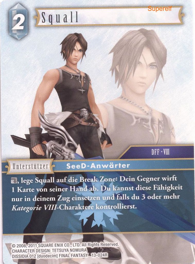 Final Fantasy Opus 13-024 R Squall Eis