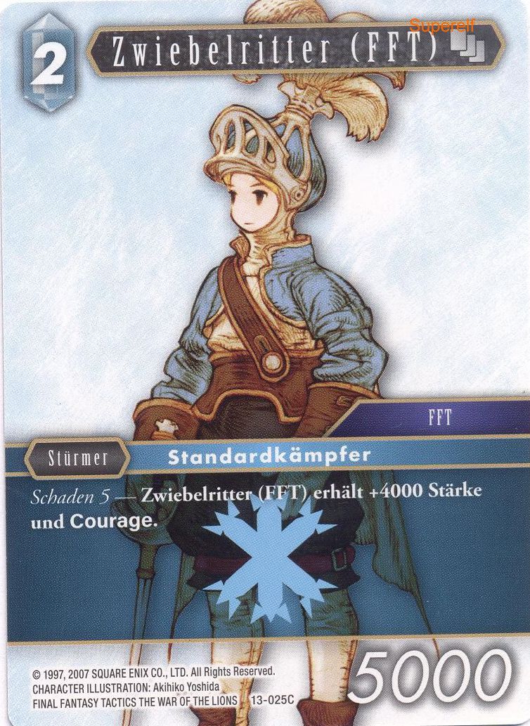Final Fantasy Opus 13-025 C Zwiebelritter (FFT) Eis