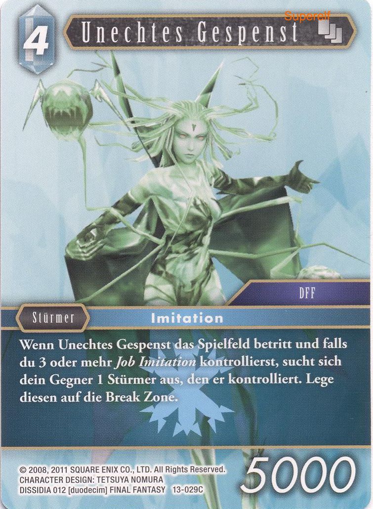 Final Fantasy Opus 13-029 C Unechtes Gespenst Eis