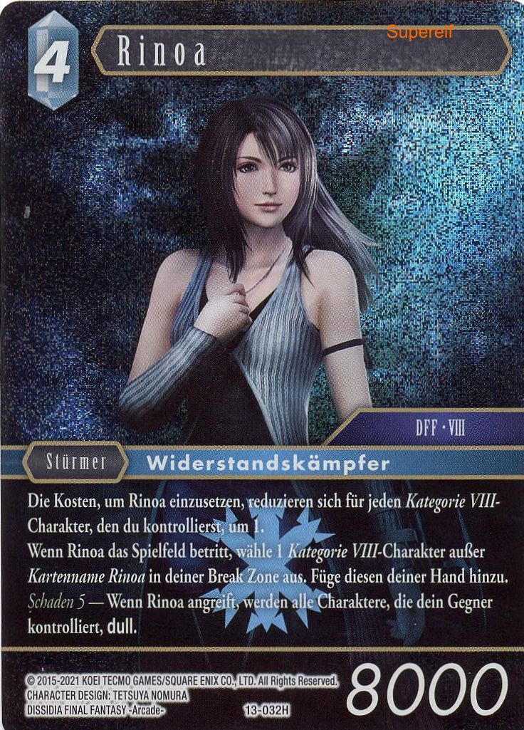 Final Fantasy Opus 13-032 H Rinoa Eis