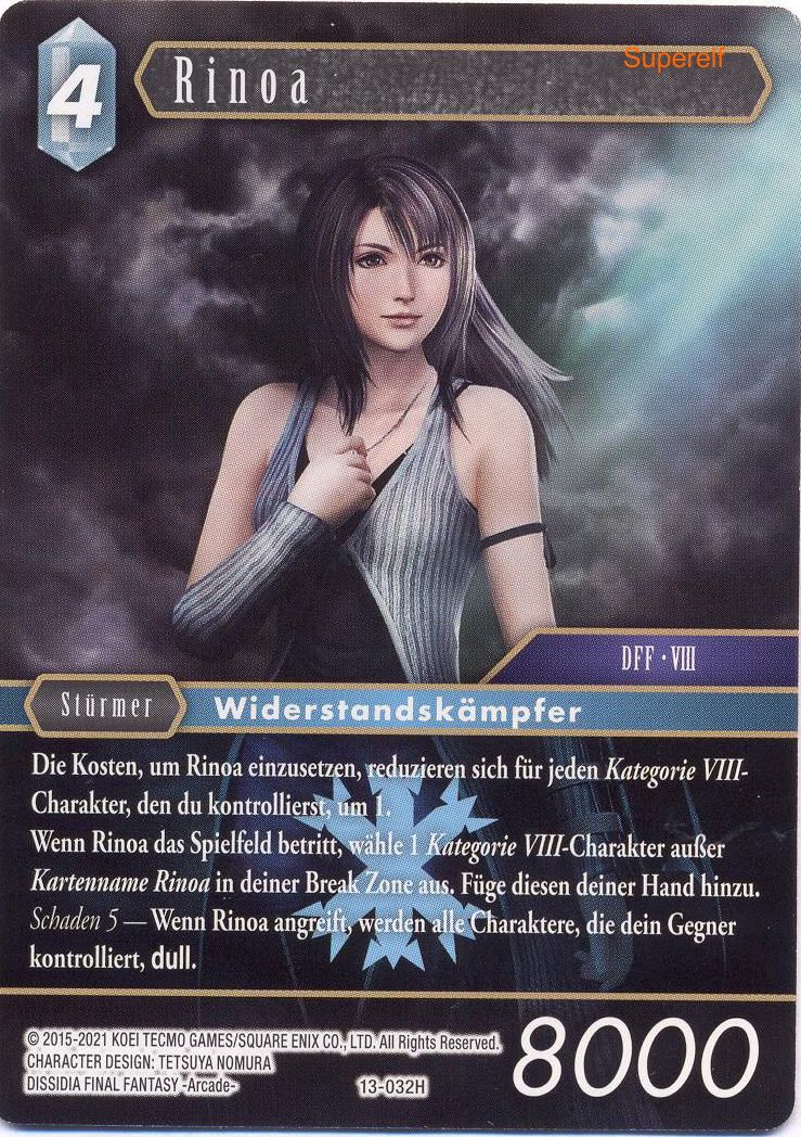 Final Fantasy Opus 13-032 H Rinoa Eis