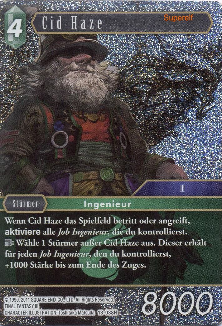 Final Fantasy Opus 13-038 H Cid Haze Wind