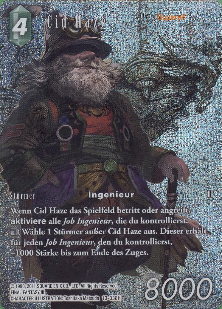 Final Fantasy Opus 13-038 H Cid Haze Wind