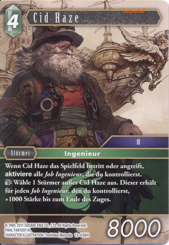 Final Fantasy Opus 13-038 H Cid Haze Wind