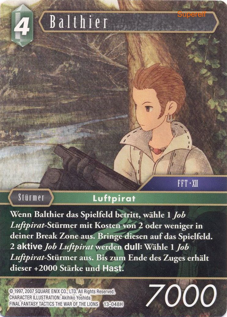 Final Fantasy Opus 13-048 H Balthier Wind