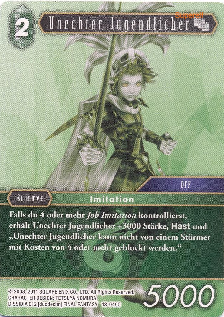 Final Fantasy Opus 13-049 C Unechter Jugendlicher Wind