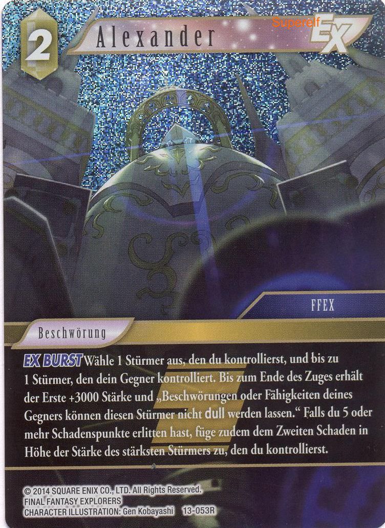 Final Fantasy Opus 13-053 R Alexander Erde