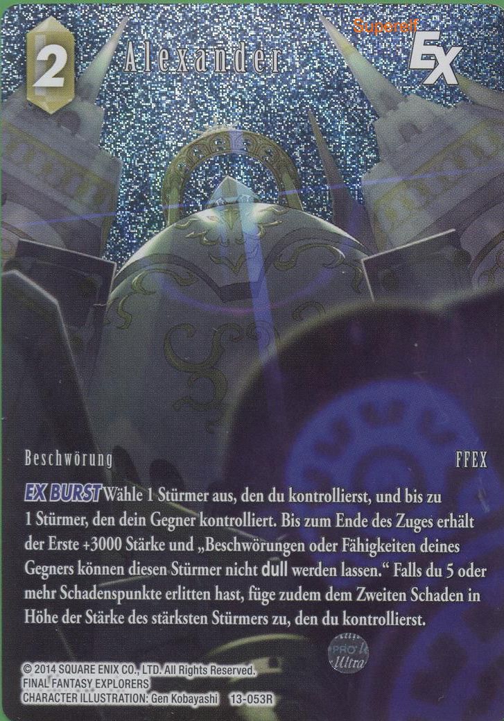 Final Fantasy Opus 13-053 R Alexander Erde