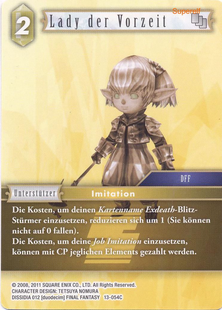 Final Fantasy Opus 13-054 C Lady der Vorzeit Erde