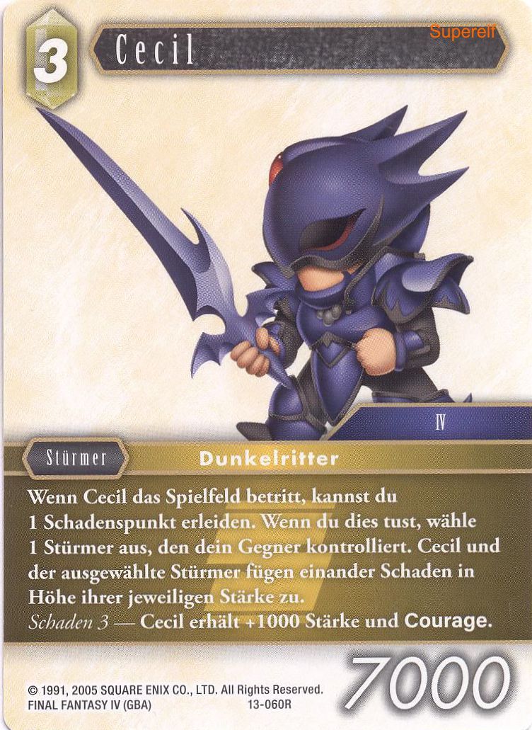 Final Fantasy Opus 13-060 R Cecil Erde