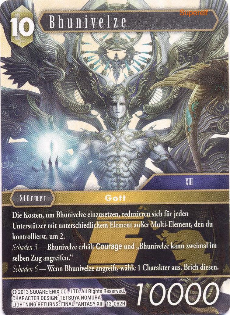 Final Fantasy Opus 13-062 H Bhunivelze Erde