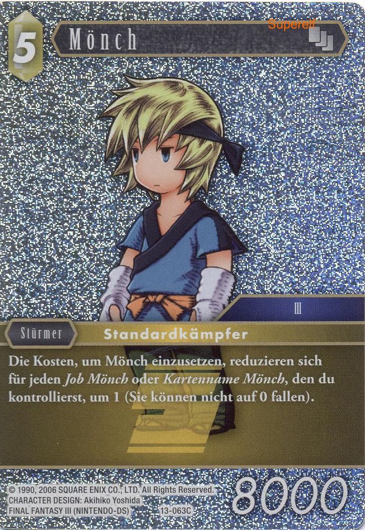 Final Fantasy Opus 13-063 C Mönch Erde