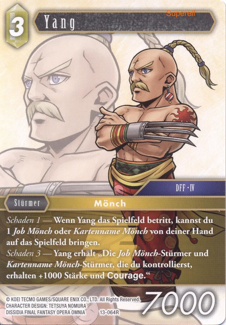 Final Fantasy Opus 13-064 R Yang Erde