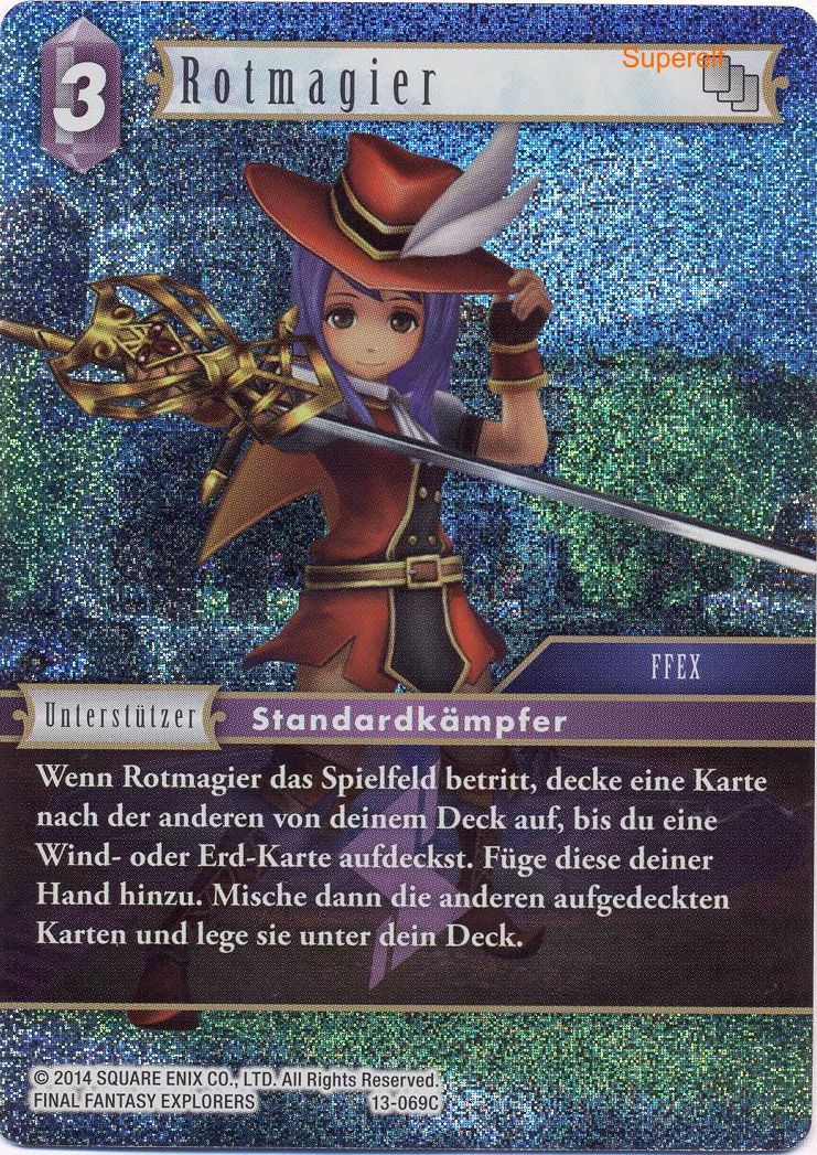 Final Fantasy Opus 13-069 C Rotmagier Blitz