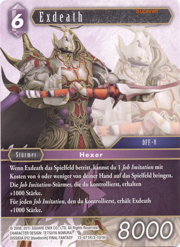 Final Fantasy Opus 13-071 R Exdeath Blitz