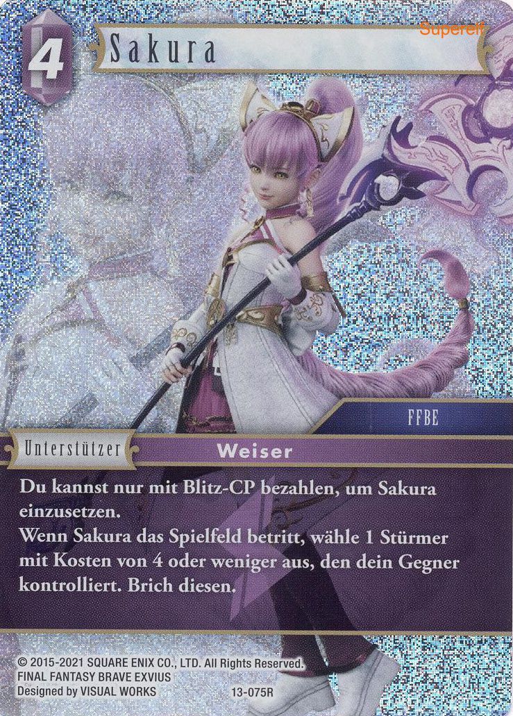 Final Fantasy Opus 13-075 R Sakura Blitz