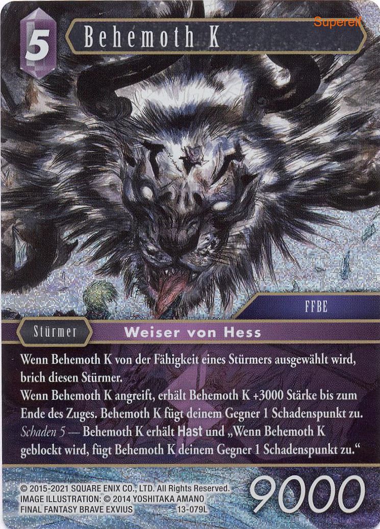 Final Fantasy Opus 13-079 L Behemoth K Blitz