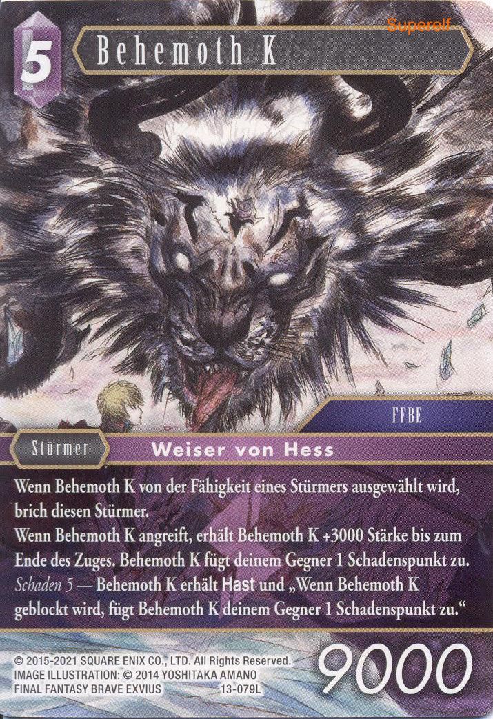 Final Fantasy Opus 13-079 L Behemoth K Blitz