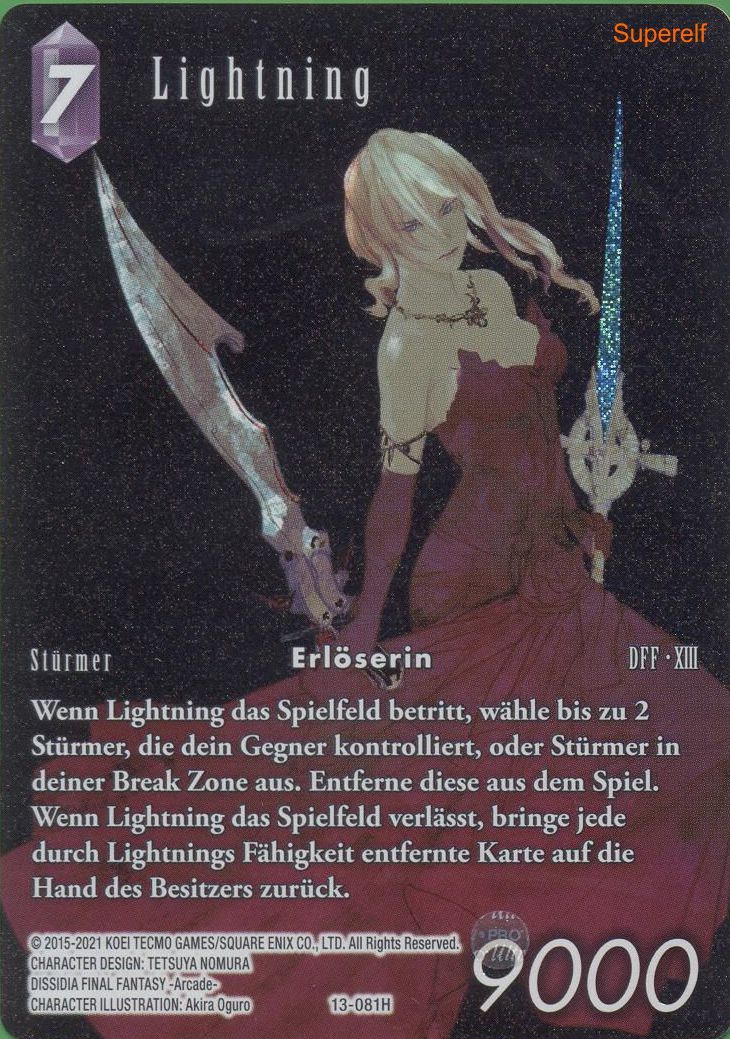 Final Fantasy Opus 13-081 H Lightning Blitz