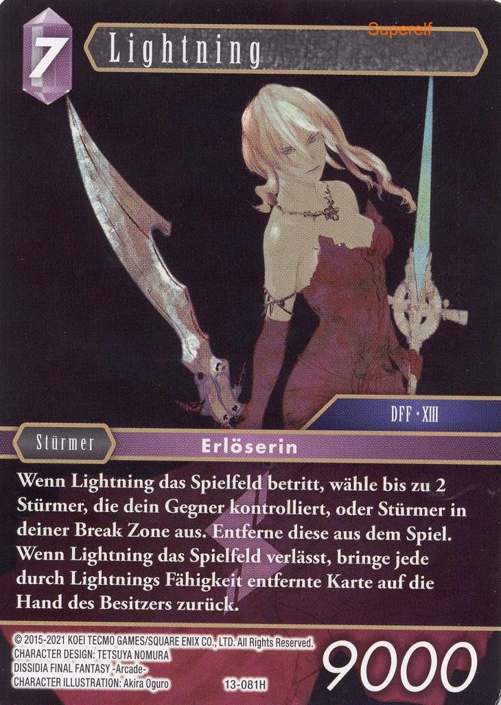 Final Fantasy Opus 13-081 H Lightning Blitz