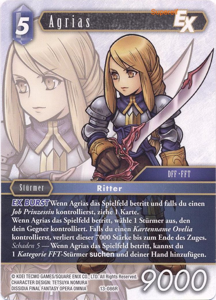 Final Fantasy Opus 13-086 R Agrias Wasser