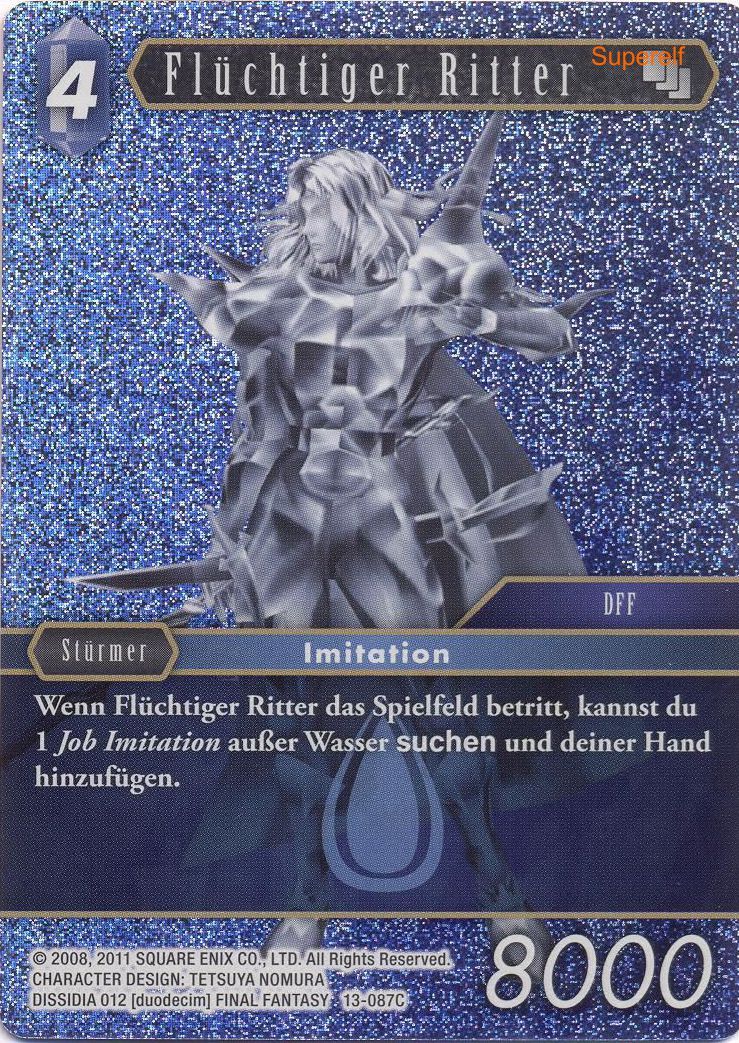 Final Fantasy Opus 13-087 C Flüchtiger Ritter Wasser