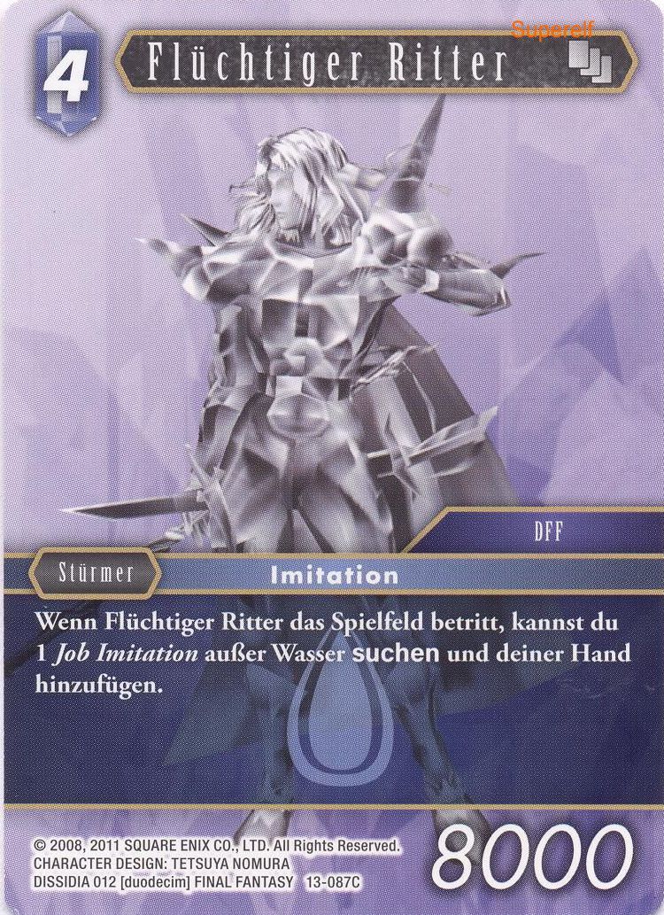 Final Fantasy Opus 13-087 C Flüchtiger Ritter Wasser