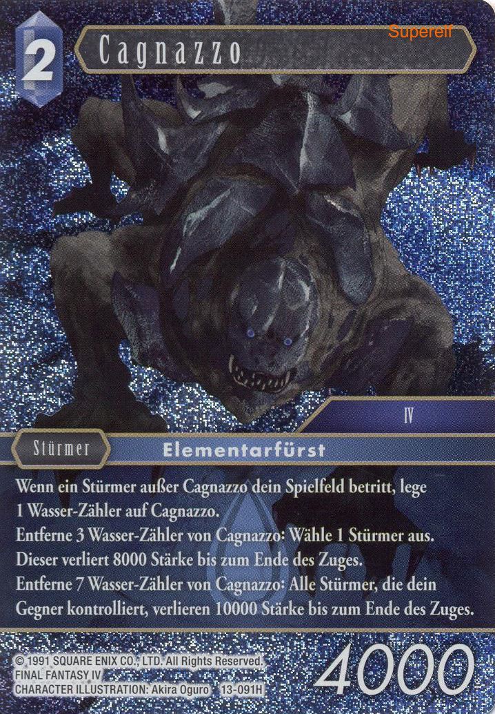 Final Fantasy Opus 13-091 H Cagnazzo Wasser
